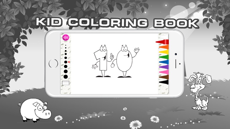 Coloring books (Number) : Coloring Pages & Learning Educational Games For Kids Free!