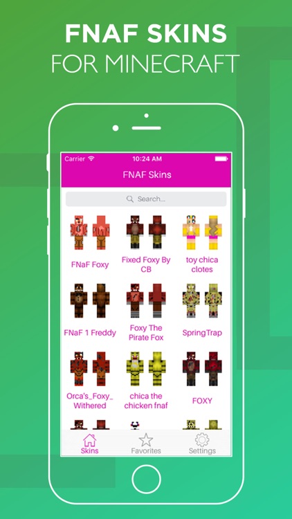 PE FNAF Skins for Minecraft Pocket Edition