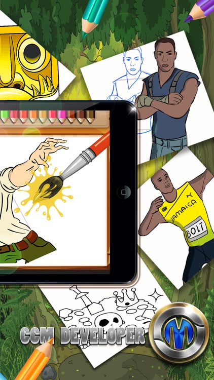 Drawing Desk Temple Run : Draw and Paint  Coloring Books Edition Free