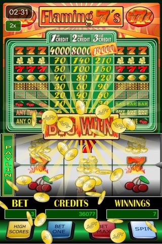Flaming 7s Hot Slot Casino screenshot 2