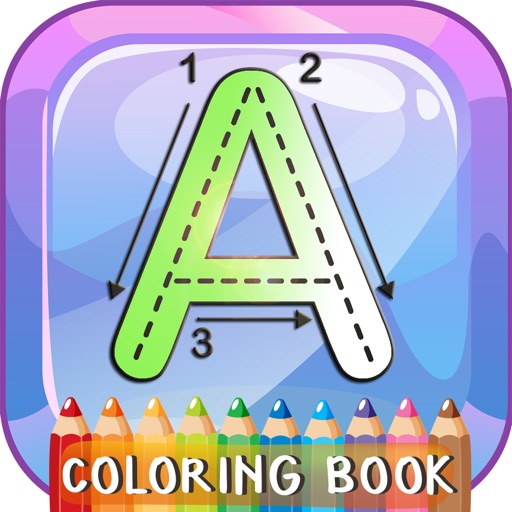 ABC Alphabets Tracer Coloring Book: Preschool Kids Easy Learn To Write ABCs Letters! iOS App