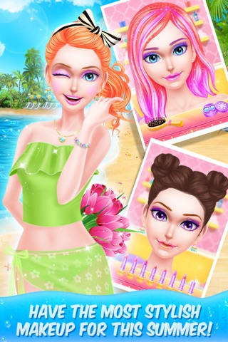 Summer Girl Hair Salon! Fashion Style Makeover Game for FREE screenshot 3