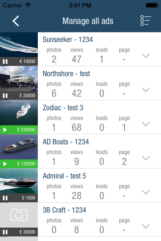 Vivaboats - Ad Manager screenshot 2