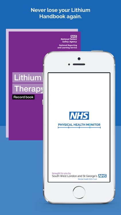 NHS Physical Health Monitor (for Lithium)