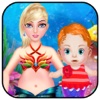 Mermaid Baby Care - Baby Born Dress Up Makeup and Spa with Mermaid World
