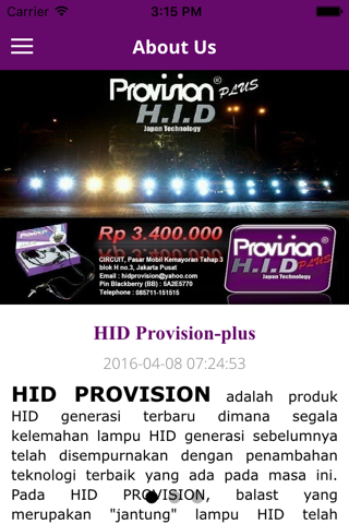 Lampu HID Provision screenshot 2
