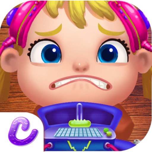 Baby Girl's Brain Cure - Beauty Surgeon Tracker/Cerebral Operation Games For Kids