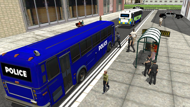 Police City Bus Staff Duty Simulator 2016 3D - London Anicen(圖2)-速報App