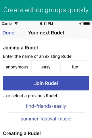 Rudel · Anonymous Location Sharing screenshot 4