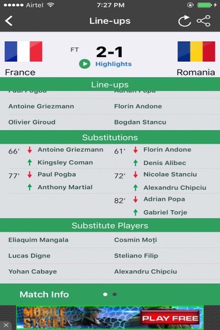 LiveFootball for "EURO 2016" screenshot 4