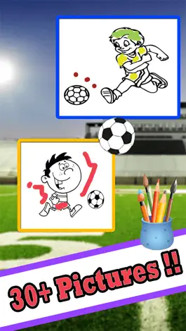 Game screenshot Cute Soccer Coloring Book - Drawing and Painting Page Games for Kids apk