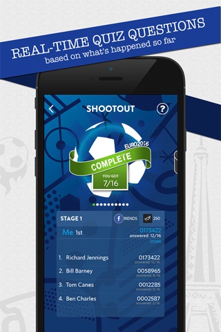 Euro 2016 Shootout Quiz screenshot 2