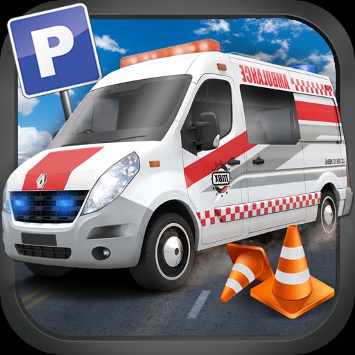 911 Emergency Ambulance Rescue Operation - Patients City Hospital Delivery Sim Icon