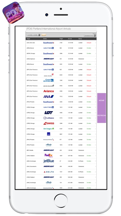 PDX AIRPORT - Realtime, Map, More - PORTLAND INTERNATIONAL AIRPORT