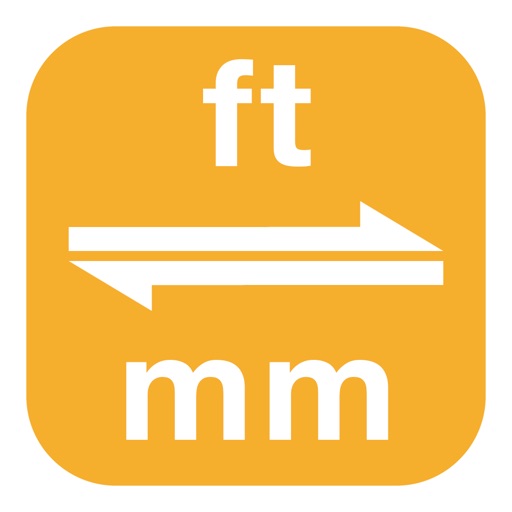 Feet To Millimeters | Foot To Millimeter | ft to mm icon