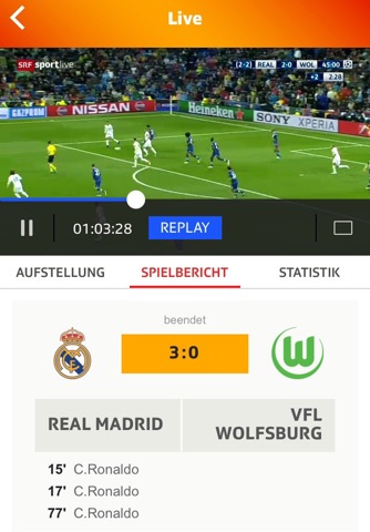 SRF Sport - Live Sport screenshot 2