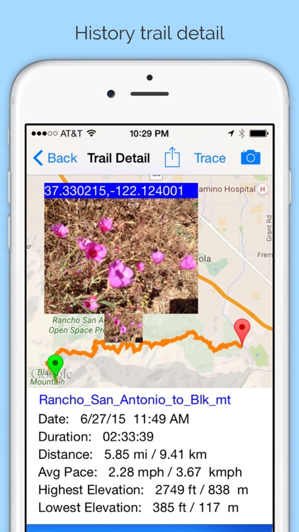 Trail Meter - Record and Share Trail Maps Hiking Routes with Photos and GPS Locations