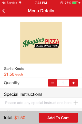 Maglio's Pizza screenshot 4