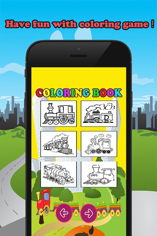 Train Friends Coloring Book for children age 1-10: Games free for Learn to use finger to drawing or coloring with each coloring pages screenshot 3