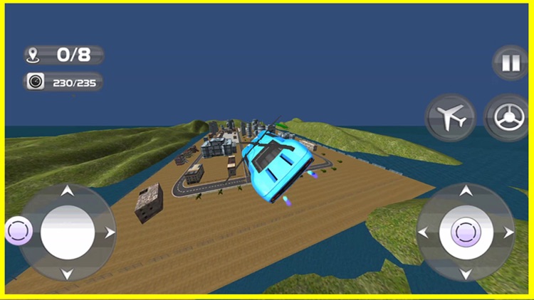 Flying Car Helicopter - Future Driving Stunts - Airplane Flight Pilot screenshot-4