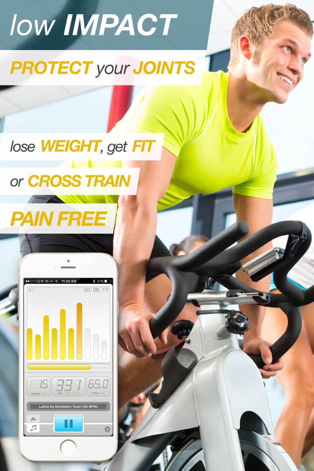 BeatBurn Indoor Cycling Trainer - Low Impact Cross Training for Runners and Weight Loss screenshot 2