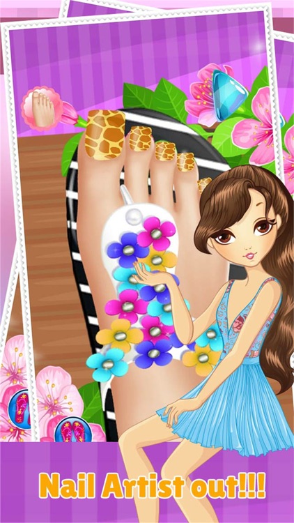 Toe Nail Spa Salon Beautiful Princess Girls - Makeover And Games Dressup Nails Art & Polish screenshot-3
