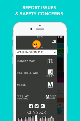 CitySlqr: DC Metro WMATA Transit & Travel App screenshot 2