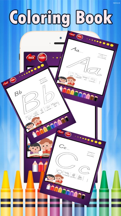 Preschool Easy Coloring Book - tracing abc coloring pages learning games free for kids and toddlers any age