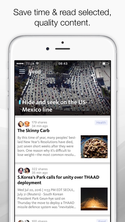 FeedNews: AI curated social news for productivity