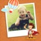 Kid Photo Frame with Stickers, Text, Frames and more