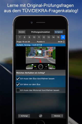 iFahrschulTheorie: Lern-App für die theoretische Führerscheinprüfung mit TÜV/DEKRA-Fragenkatalog (Führerschein 2016) screenshot 2