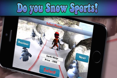 Super ninja snowboard 2016 : new free Snowboarding running & jumping game For Family Adult’s & Boy’s & Girl’s & Kid’s ninja Challenge screenshot 4