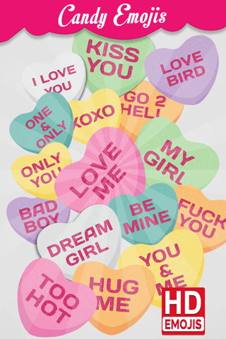 Candy Emojis - Love Hearts Edition screenshot 2