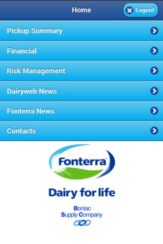 Dairyweb-Fonterra App screenshot 2