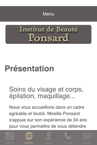 Institut de Beauté Ponsard screenshot 2
