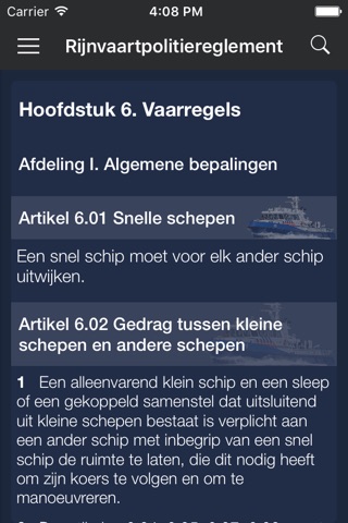 Rijnvaartpolitiereglement - Zeeweer screenshot 2
