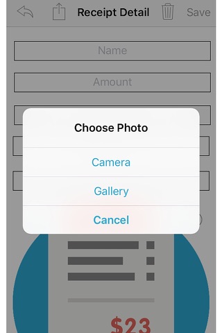 Receipt Organiser - take photos and track spending screenshot 3