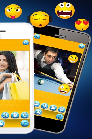 Emoji Sticker Camera Booth – Add Smiley Sad & Funny Emoticon.s And Emojis To Images screenshot 2