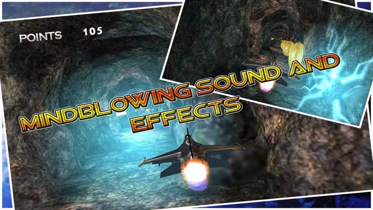 Jet Fighter Racer - Amazing cave runner : fully free racing game screenshot-4