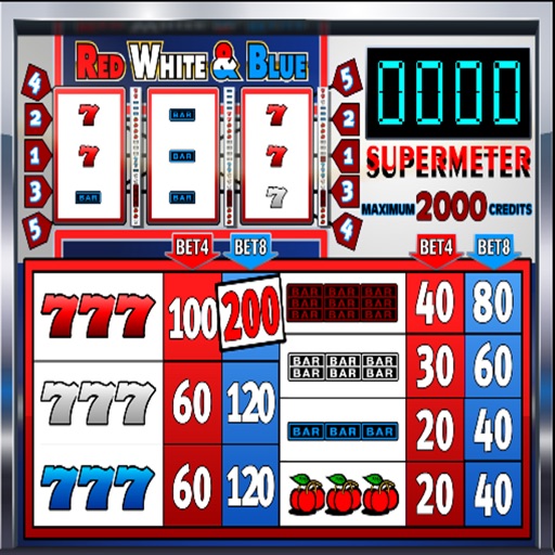 Red White and Blue slotmachine