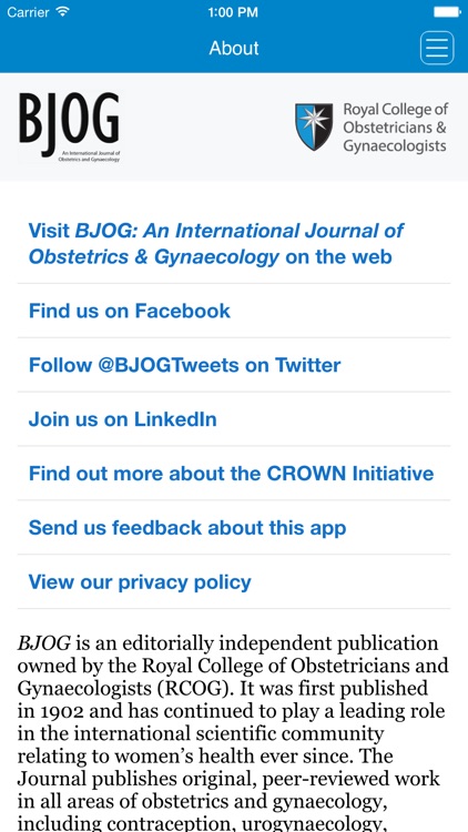 BJOG: An International Journal of Obstetrics & Gynaecology
