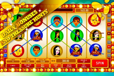 Hot Girl Slots: Join the online fashionista party and win virtual fortunate coins screenshot 3