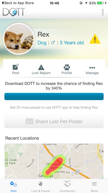 DOTT: Smart Dog Tag & Pet Lost and Found Community