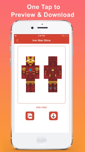 Iron Skins for Minecraft - ironman edition Free(圖2)-速報App