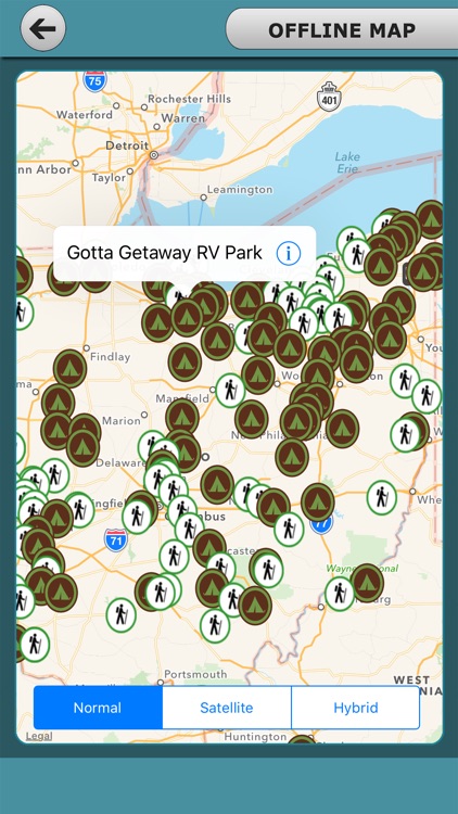 Ohio - Campgrounds & Hiking Trails