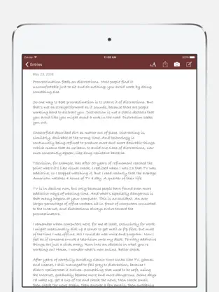 Screenshot 4 Chronicle - A Personal Journal / Writing Diary iphone