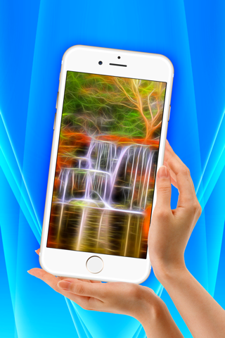 3D Waterfall Wallpaper – Cool Fractal Nature Background.s & Retina Lock Screen.s screenshot 4