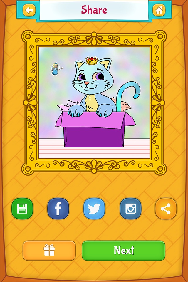 Kitty Cat Coloring Pages screenshot 4