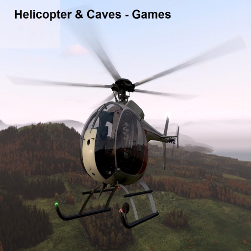 Helicopter & Caves Icon