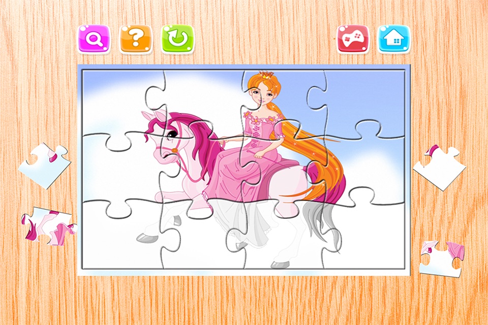 Princess Pony Puzzles - Jigsaw Puzzle for Kids and Toddlers who Love Little Horses and Unicorn Ponies for Free screenshot 3